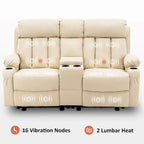 MCombo Faux Leather Electric Reclining Sofa with Heat and Massage - Models 6095/6075/6077 - image 21