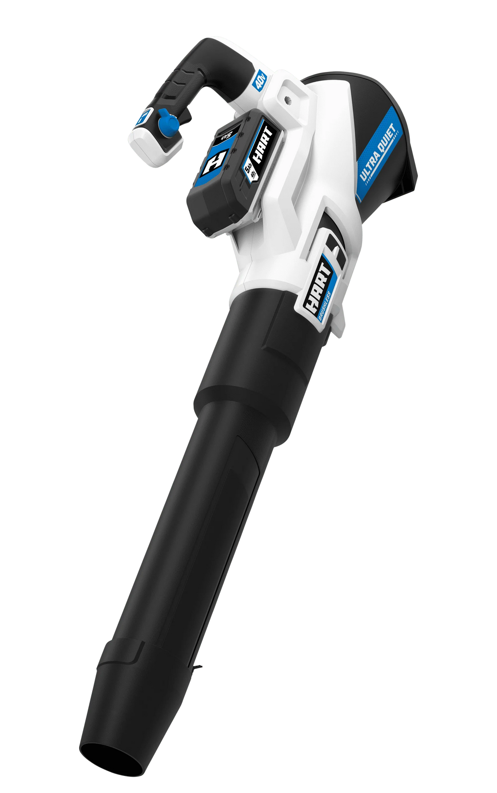 HART 40-Volt Cordless SUPERCHARGE Brushless 650 CFM Blower (1) 5.0 Ah Lithium Ion Battery - image 1
