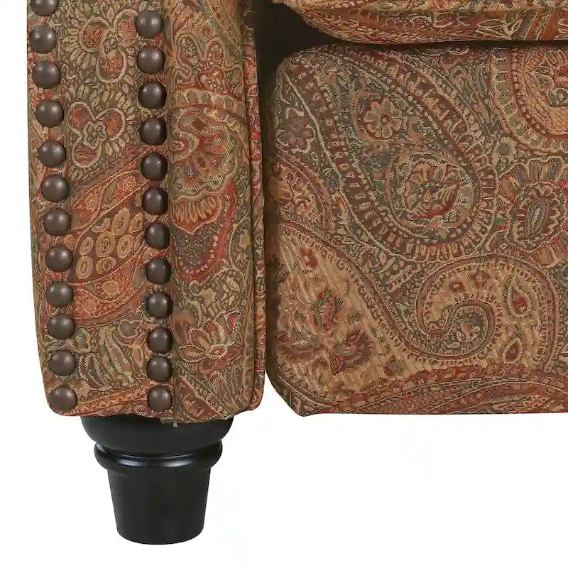 Push Back Recliner Chair with Padded Cushion and Solid Wood Legs - image 14