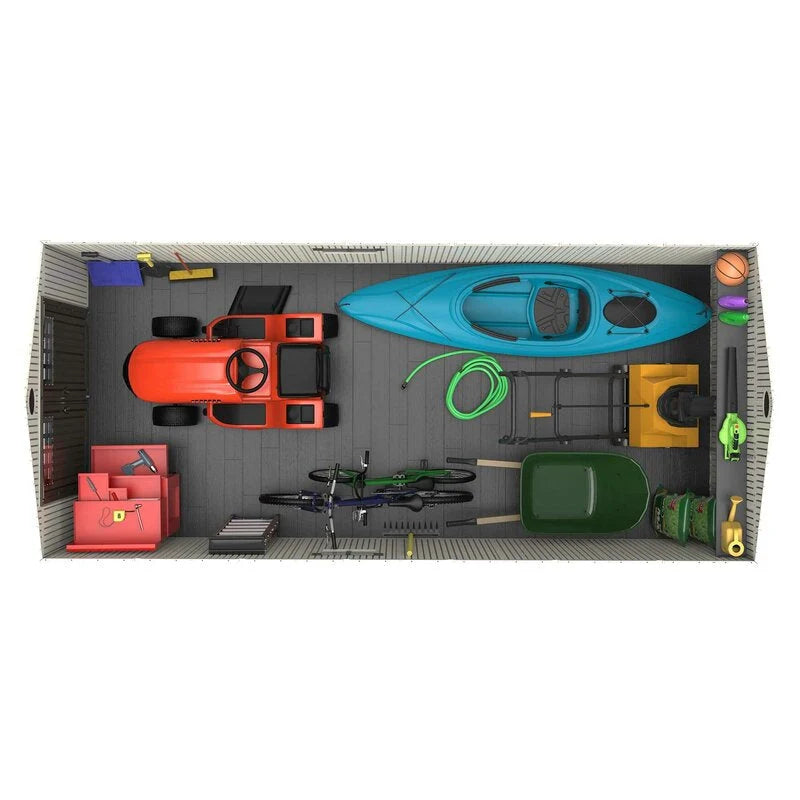 8 ft. W x 17.5 ft. D Plastic Storage Shed - image 3