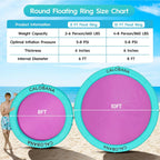 Round Floating Ring Hammock - Heavy Duty Inflatable Raft - image 38
