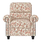 Push Back Recliner Chair with Padded Cushion and Solid Wood Legs - image 17