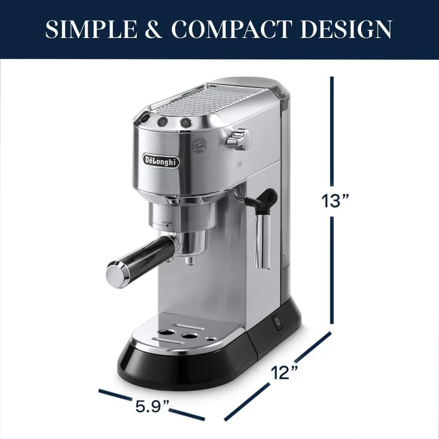 De'Longhi Dedica Espresso Machine with Manual Milk Frother - image 3