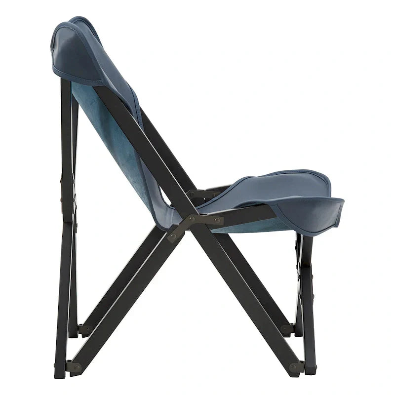 Cantu Authentic Top Grain Leather Tripolina Sling Chair by iNSPIRE Q Modern - image 38