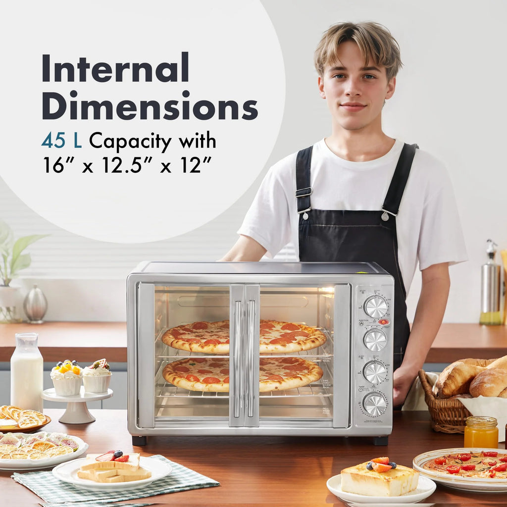 Elite Gourmet 47.5Qt, 18-Slice Convection Oven 4-Control Knobs - image 2