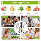 Commercial Juice Extractor, 370W 110V Electric Stainless Steel Juicer for Fruit Vegetable Heavy Duty Centrifugal Juicer Machine Juice & Residue Separated Low Noise: Home & Kitchen - image 8
