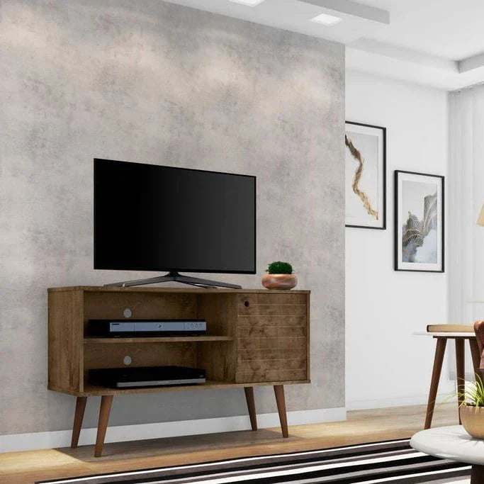 Mid-Century Modern Liberty Dual-Shelf TV Console - image 1