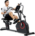 Health & Fitness Electromagnetic Recumbent Cross Trainer Exercise Elliptical Bike w/Arm Exercisers, Easy Access Seat & Exclusive SunnyFit App Enhanced Bluetooth Connectivity - SF-RBE4886SMART - image 1
