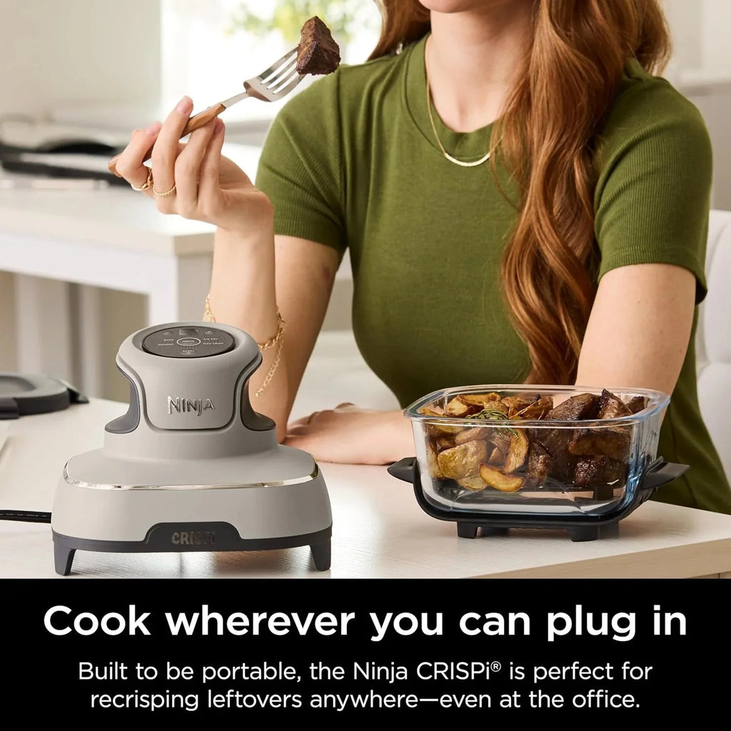 Ninja Crispi 4-in-1 Portable Glass Air Fryer Cooking System, 1500W, 4QT & 6-Cup TempWare Glass Containers with Storage Lids, Microwave, Freezer & Dishwasher Safe - image 14