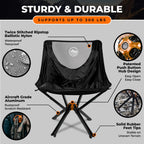 CLIQ Portable Folding Chair for Camping Supports 300 Lbs - image 7