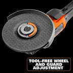 18V Brushless Cordless 4-1/2 in. Paddle Angle Grinder with (2) 4.0 Ah Batteries, Charger, and Bag -AC93044SBN - image 7