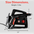 Electric Pressure Washer 2.0, Powerful 1.4 GPM 2000 PSI Car Pressure Washer Sprayer, Snub Nose & Tip Attachment, Use,Car Soap, Patio Boat RV Motorcycle Car Garage Deck Adam's Polishes - image 9