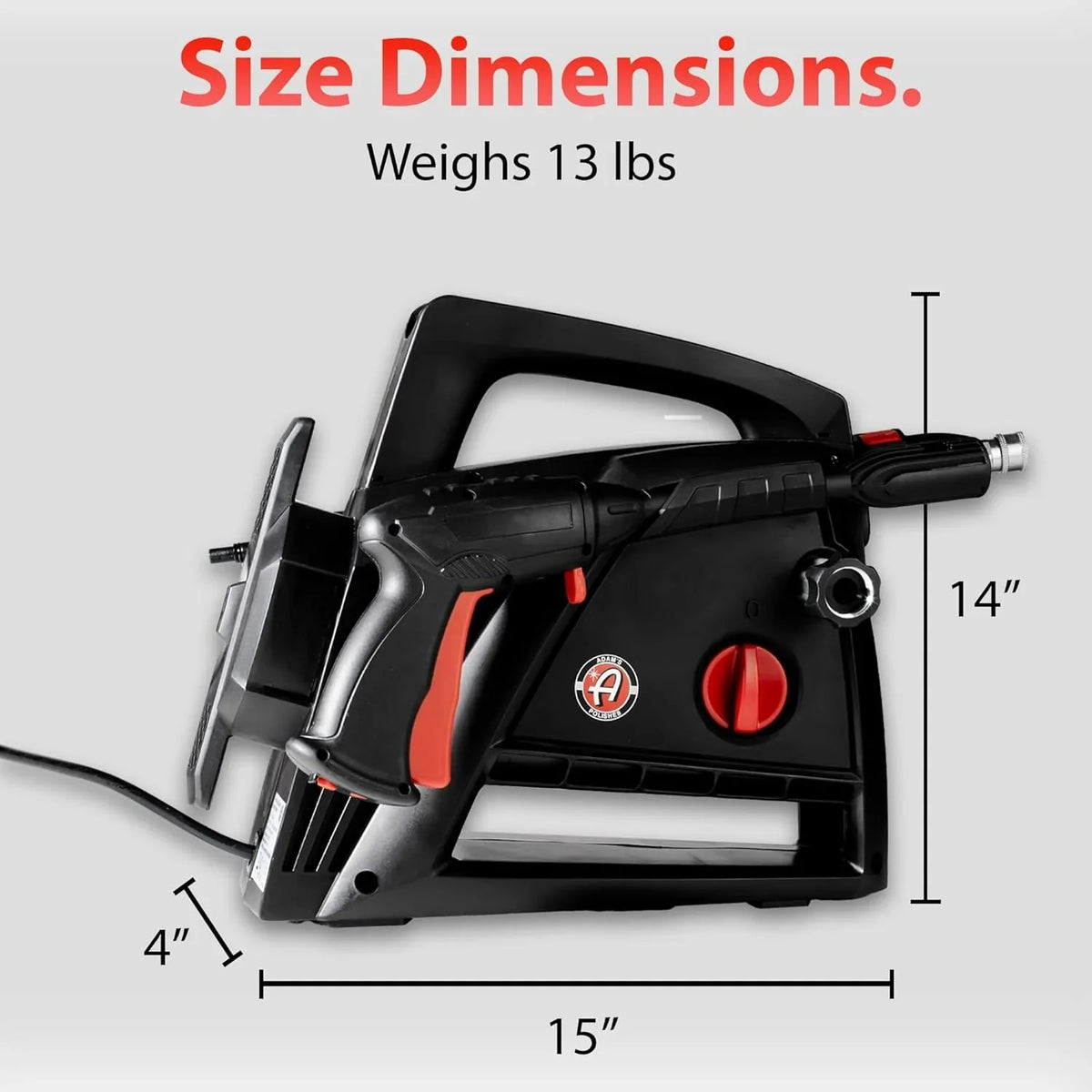 Electric Pressure Washer 2.0, Powerful 1.4 GPM 2000 PSI Car Pressure Washer Sprayer, Snub Nose & Tip Attachment, Use,Car Soap, Patio Boat RV Motorcycle Car Garage Deck Adam's Polishes - image 9