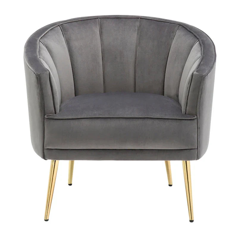 Randolf Velvet Accent Chair in Silver Orchid - image 27