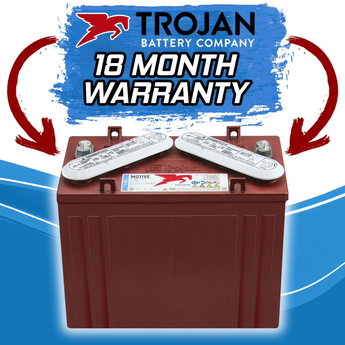 Trojan T - 1275 12V 150ah Flooded Lead Acid GC12 Deep Cycle Battery X6 - image 2