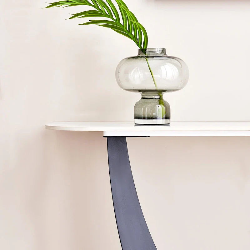 Contemporary Console Table with Elegant Design, Metal Frame, and Adjustable Foot Pads for Entryway - image 5