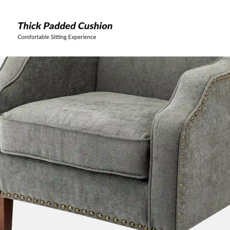 Set of 2 Lucretius Armchairs with Nailhead Trim by HULALA HOME - image 24