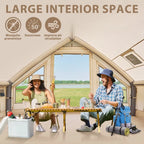 NAIZEA Tent for Camping with Pump - Air Glamping Tents, Easy Setup Blow up Tent, Waterproof Oxford Inflatable Tent, 4 - 6 Person Cabin Tent with Mesh & Chimney Window - image 7