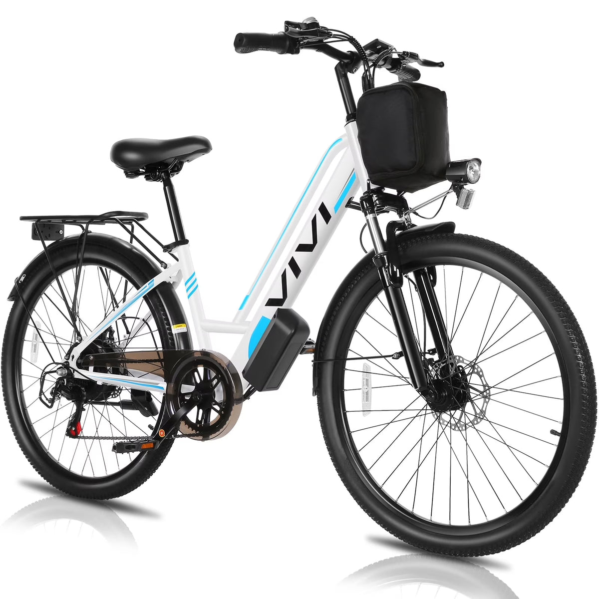 Vivi Electric Bike 26" City Commuter Electric Bike 48V 500W Step - Through Electric Bike 19.8MPH Electric Cruiser - image 4