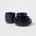12pc Stoneware Westfield Dinnerware Set Navy - Threshold - image 1