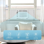 5000 BTU Window Air Conditioner Easy Cool - Capable of Cooling up to 150 Sq Ft. 2 Fan Speeds, 4 - Way Air Direction - image 3
