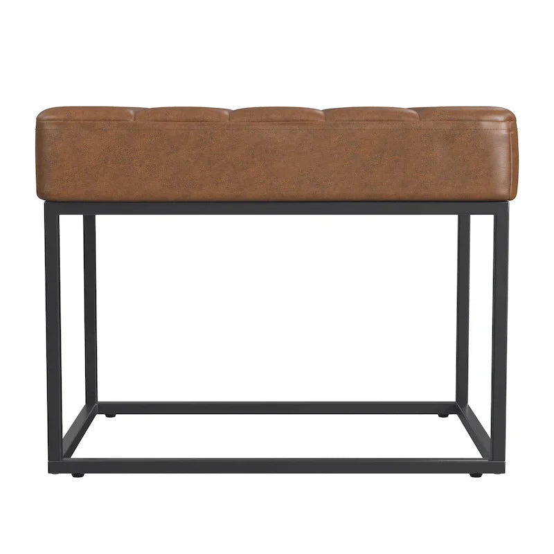 HomePop Theodore Upholstered Ottoman - image 2