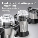 Hamilton Beach Professional 4-in-1 Juicer Mixer Grinder, Commercial-Grade 1400 Watt Motor, 120V, 3 Leakproof Jars, For Wet and Dry Spices, Chutneys and Curries, Engineered in India & USA (58770) - image 8