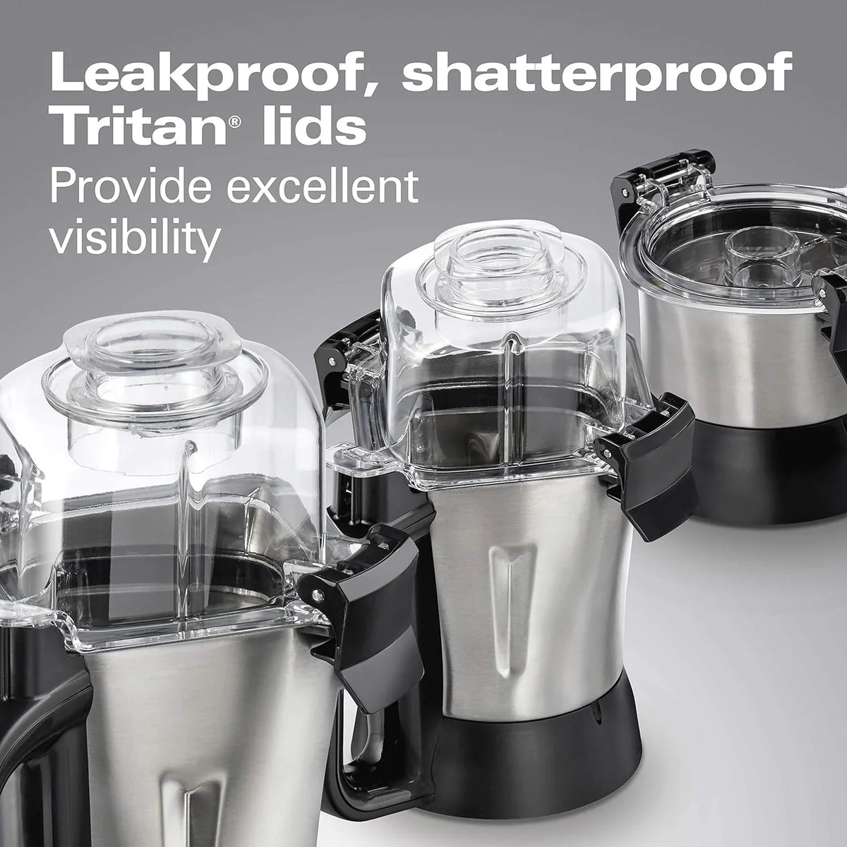 Hamilton Beach Professional 4-in-1 Juicer Mixer Grinder, Commercial-Grade 1400 Watt Motor, 120V, 3 Leakproof Jars, For Wet and Dry Spices, Chutneys and Curries, Engineered in India & USA (58770) - image 8