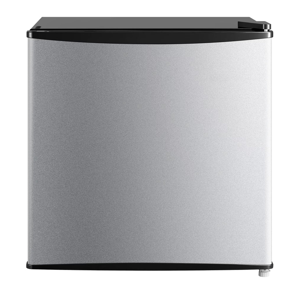 Mainstays 1.7 Cu. ft. Single Door Mini Refrigerator, Stainless Steel Look - image 1
