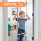 6 Piece Indoor Doorway Gym Set for Kids – Indoor Swing for Kids Includes Kids Swing Chair, Rings, Hanging Trapeze, Ladder, Swinging Rope & Pullup Bar - image 5