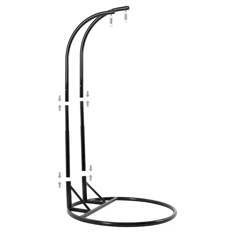 LeisureMod 2 Person Hanging Egg Chair with Stand - Outdoor/Indoor Rattan Wicker Patio Swing Hammock Lounger with Cushions - image 31