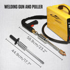 Vehicle Panel Spot Puller Dent Spotter 110V, 3500A Spot Dent Puller Welder, 3KW Car Body Stud Welding Machine Multispot Bonnet Door Repair Tool Kit - image 5
