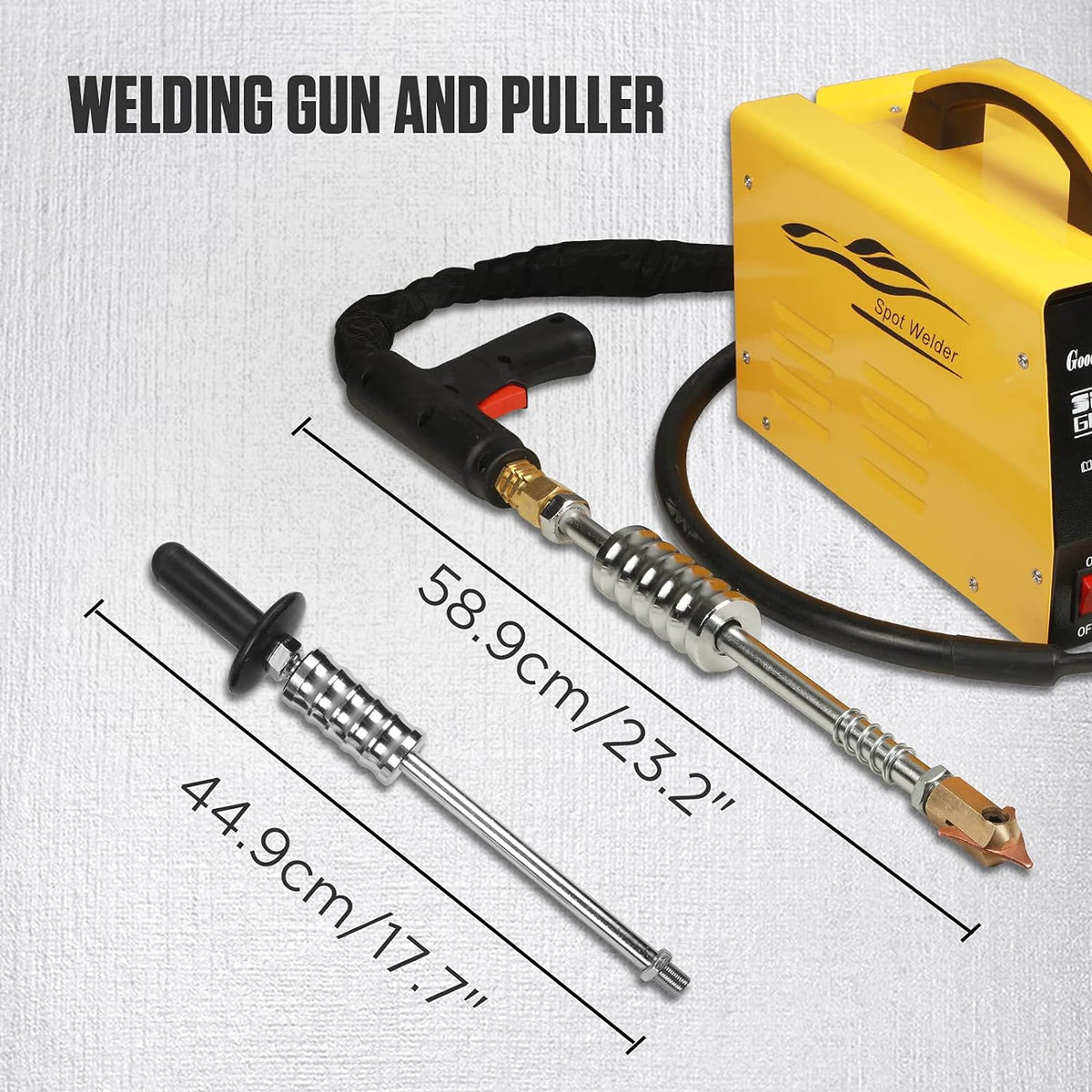 Vehicle Panel Spot Puller Dent Spotter 110V, 3500A Spot Dent Puller Welder, 3KW Car Body Stud Welding Machine Multispot Bonnet Door Repair Tool Kit - image 5