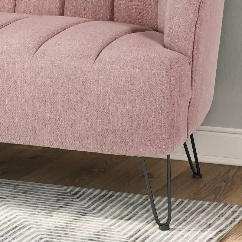 Christopher Knight Home Lupine Contemporary Fabric Loveseat with Hairpin Legs - image 5