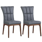 Set of 2 Contemporary Tufted Side Chairs with Sturdy Solid Wood Frame - image 30