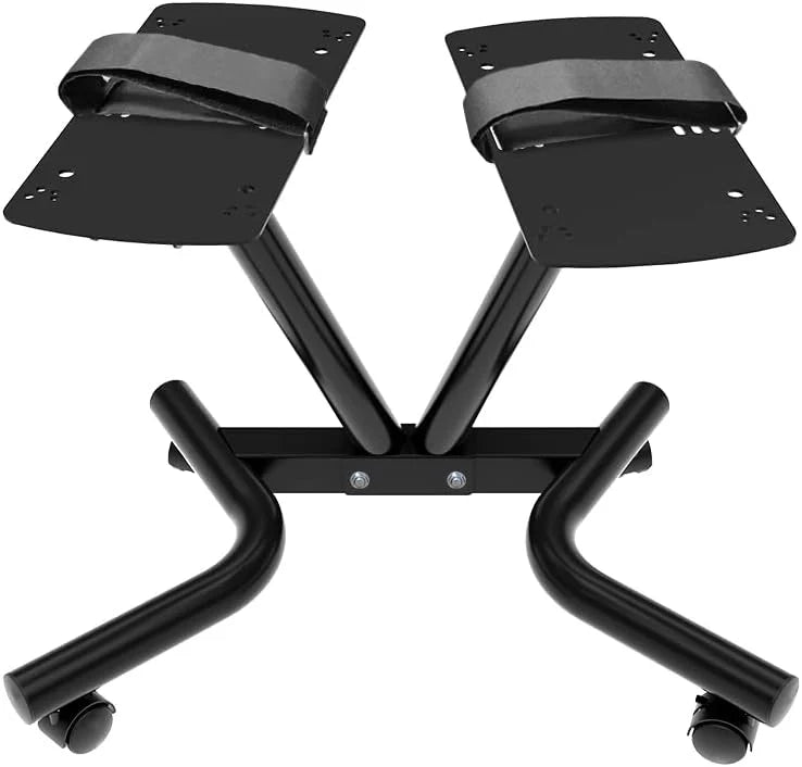 Dumbbell Stand Fitness Dial Dumbbell Rack with Adjustable Belt for Home Gym Set - image 1