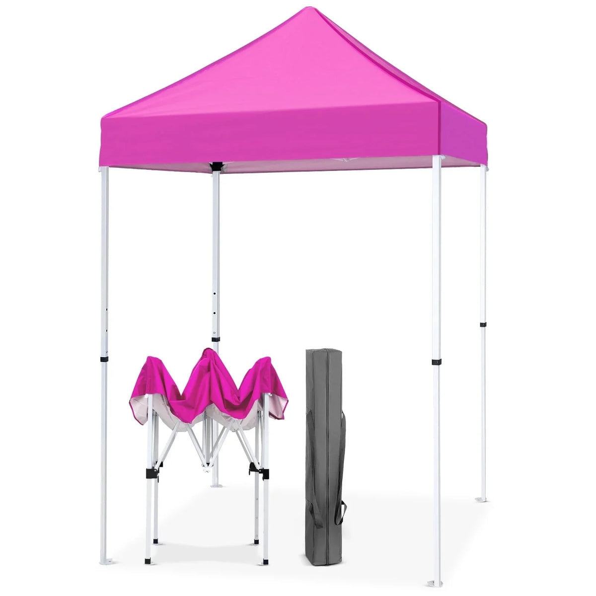 EAGLE PEAK 5x5 Pop up Canopy Tent Instant Outdoor Canopy Easy Set - up Straight Leg Folding Shelter（blue） - image 82