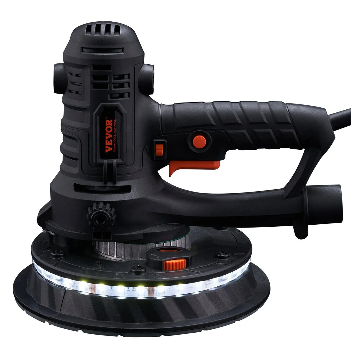 800W Electric Drywall Sander with Dust Extraction, Adjustable RPM 1200-2300, Brush Motor for Efficient Wall Sanding & Polishing - image 2