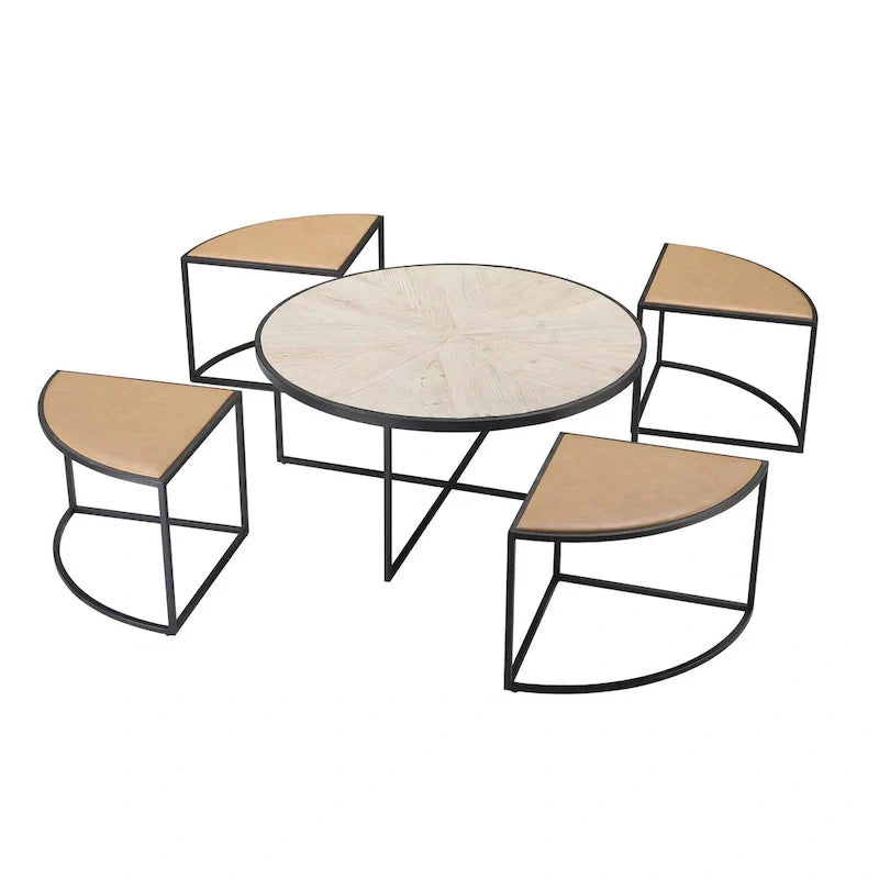 Burnham Home Olivia 5-Piece Coffee Table Set - image 3