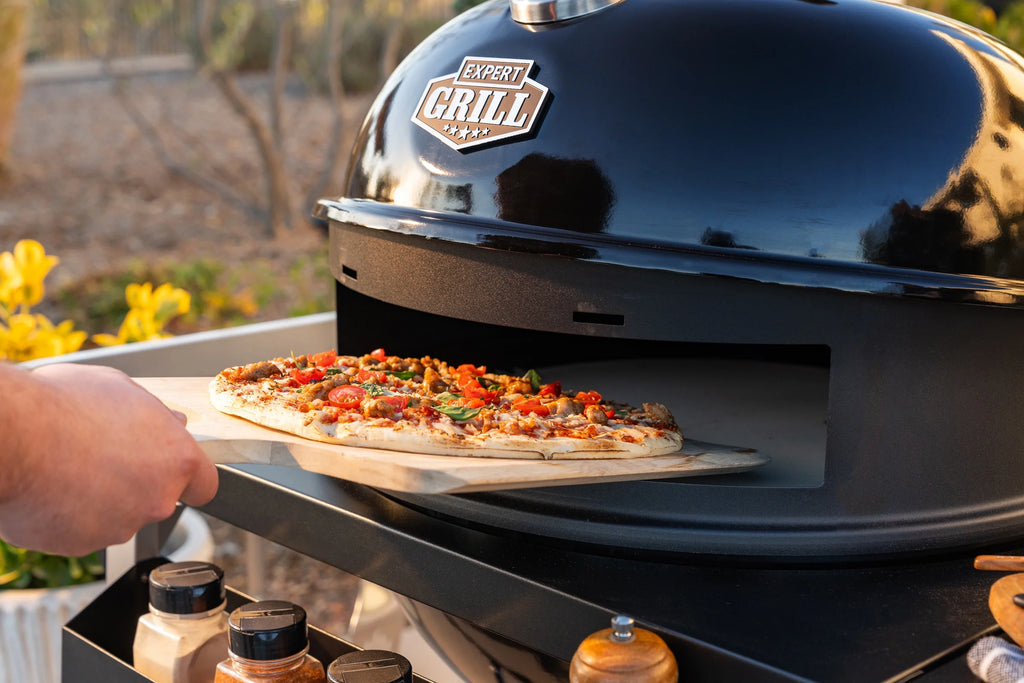 Expert Grill Kettle Cart with Pizza Accessories and Warming Rack - image 40