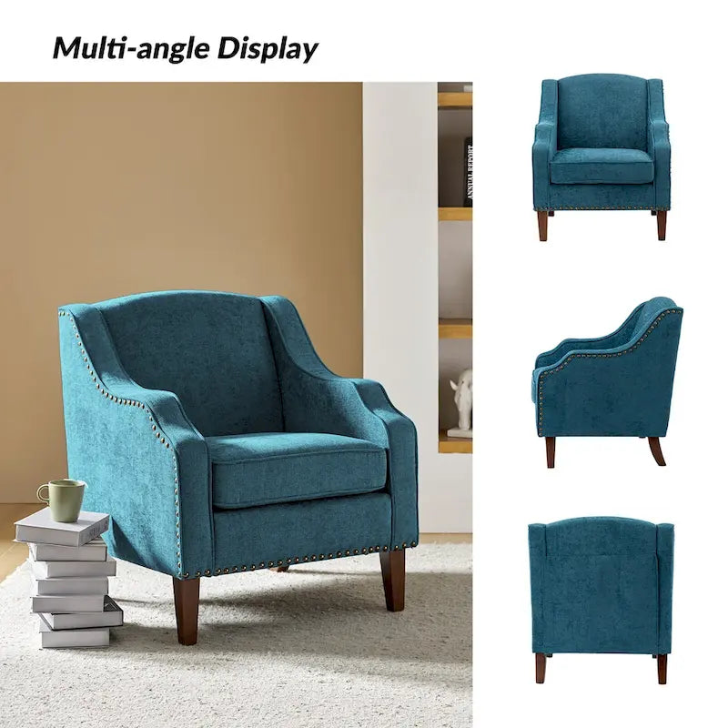 Set of 2 Lucretius Armchairs with Nailhead Trim by HULALA HOME - image 38