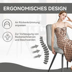 Set of 2 Leather Dining Chairs with Metal Legs - image 10