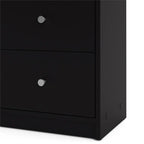 Pemberly Row 3PC Engineered Wood Dresser and Nightstands Bedroom Set in Black - image 9