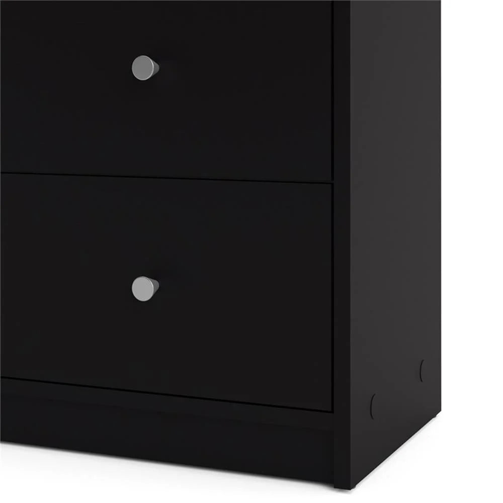 Pemberly Row 3PC Engineered Wood Dresser and Nightstands Bedroom Set in Black - image 9