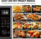 TOSHIBA 8-in-1 Countertop Microwave Oven with Air Fryer, Convection, Child-Lock, 1.0 Cu Ft, Black - image 6