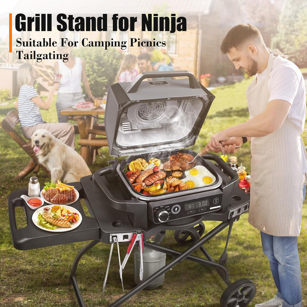 Collapsible Grill Stand for Ninja Woodfire Grill, Traeger, Pit Boss, and 22" Blackstone Griddle - image 2