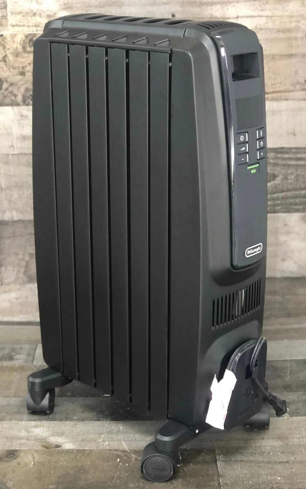 De'Longhi Oil Filled Radiator Space Heater, Quiet 1500W, Adjustable Thermostat, 3 Heat Settings, Timer, Energy Saving, Safety Features, White, Dragon TRD40615EBKCA, Black - image 2