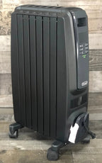 De'Longhi Oil Filled Radiator Space Heater, Quiet 1500W, Adjustable Thermostat, 3 Heat Settings, Timer, Energy Saving, Safety Features, White, Dragon TRD40615EBKCA, Black - image 2