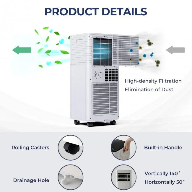 8000 BTU 3-in-1 Air Cooler with Dehumidifier and Fan Mode - image 9