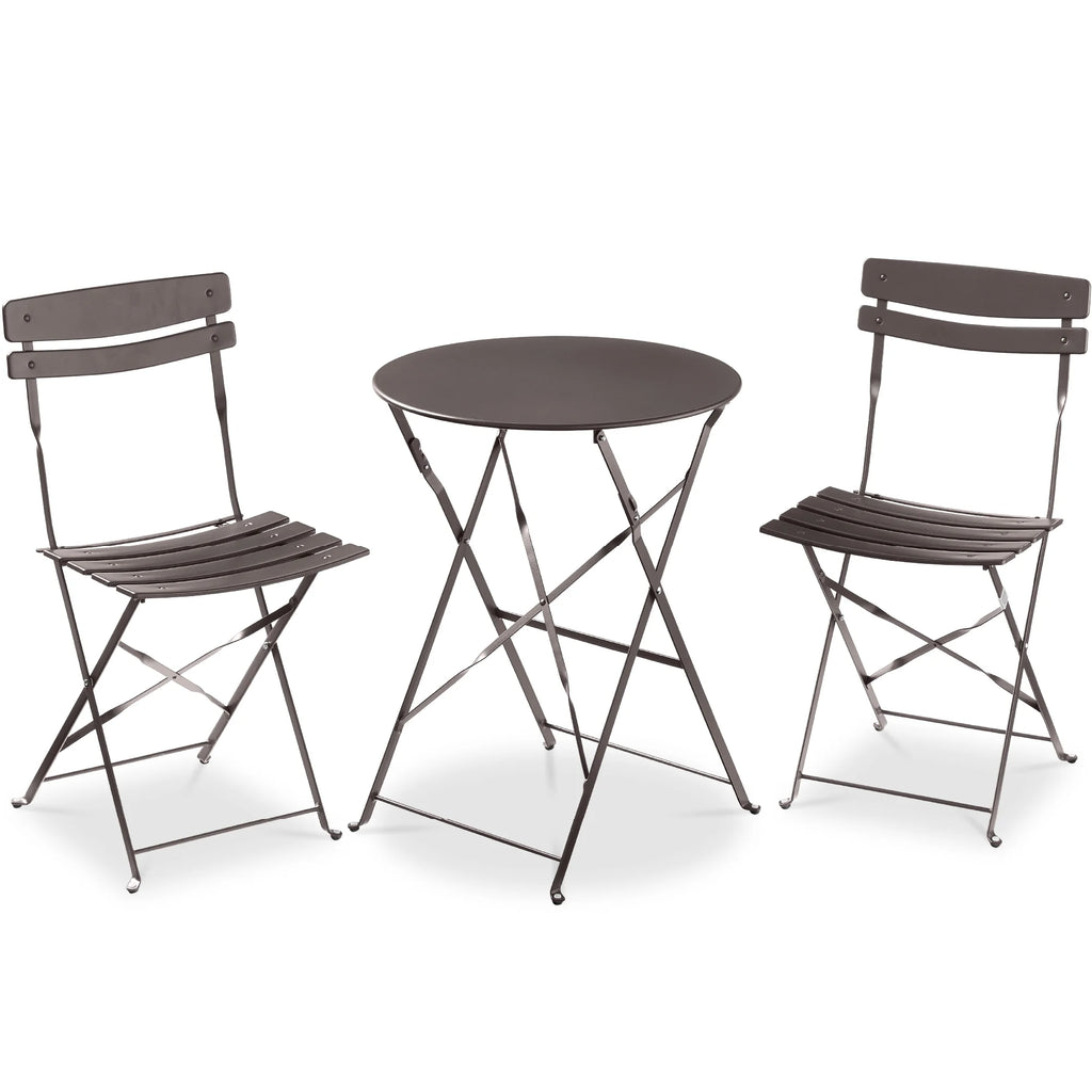 Best Choice Products 3-Piece Small Bistro Set, Folding Patio Furniture Set of 2 Chairs and Table - Black - image 69